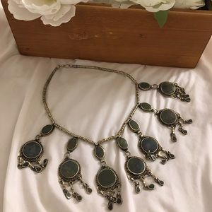 Stone statement necklace